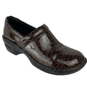 BOC Animal Print Clogs Women's Size 10